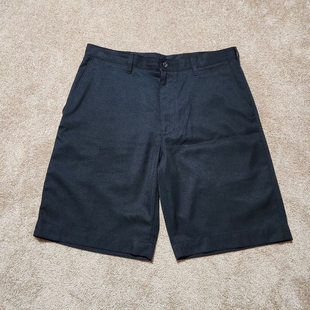 PGA Tour Golf Shorts Men 34 Black 10" Inseam